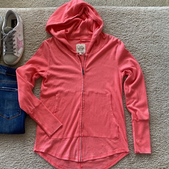 Chaser Coral Color Hooded Jacket - Picture 2 of 8